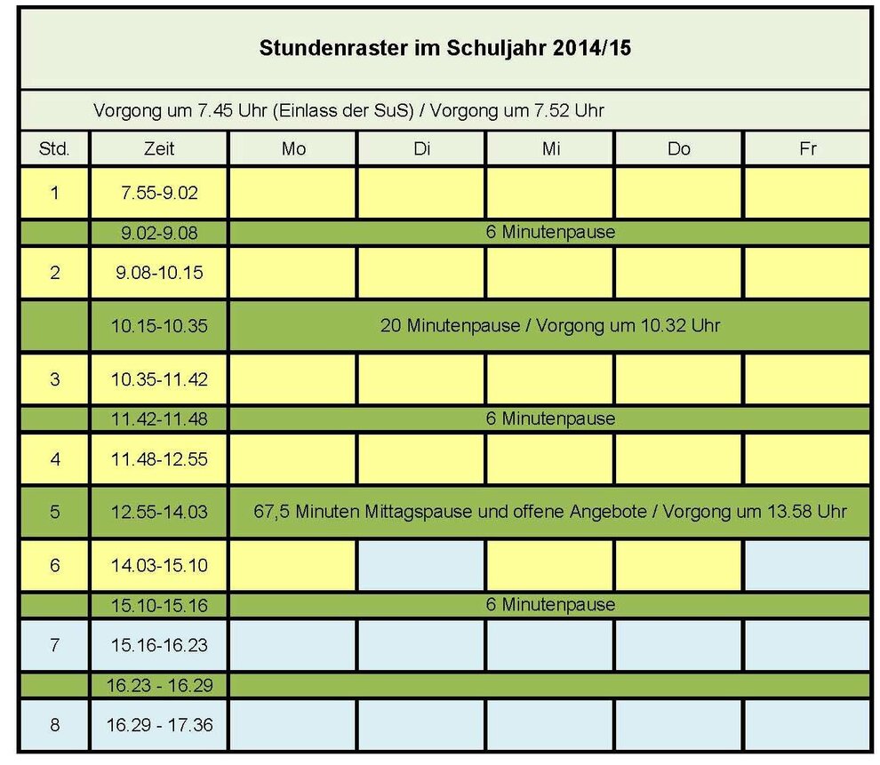 2014-15_Stundenraster